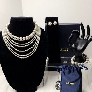 Staur Perle De Verre Jewelry Set
